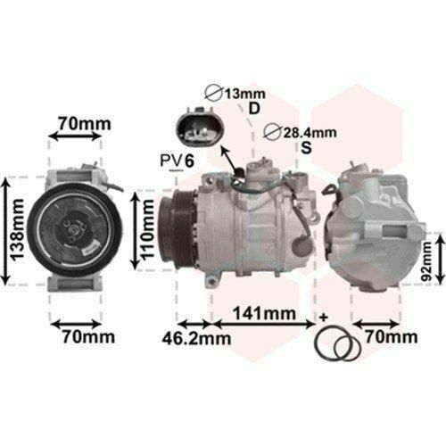 New A/C COMPRESSOR for MERCEDES-BENZ C240,E320,GL450,ML350/500 - OE# 0002309111 - Qualy Air