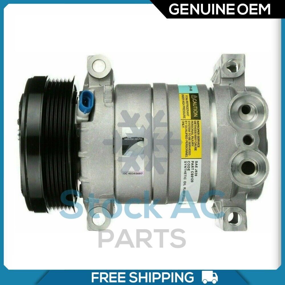 New OEM A/C Compressor HT6 for Cadillac / Chevrolet / GMC / Isuzu / Oldsmobile - Qualy Air