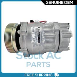 New OEM A/C Compressor for VW Cabrio, Golf, Jetta, Passat - 1993 to 1998 - Qualy Air