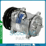 A/C Compressor fits Case 521, 525, 527 / Ford New Holland 8630, 8730, 8830, TW..