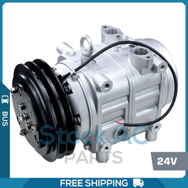 New A/C Compressor for BUS TM55 / 65 - 2B, 24V Groove - Qualy Air
