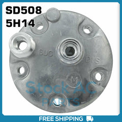 New A/C Compressor Back Cover fits SD508 / 5H14 - HRZ 12x12 exit