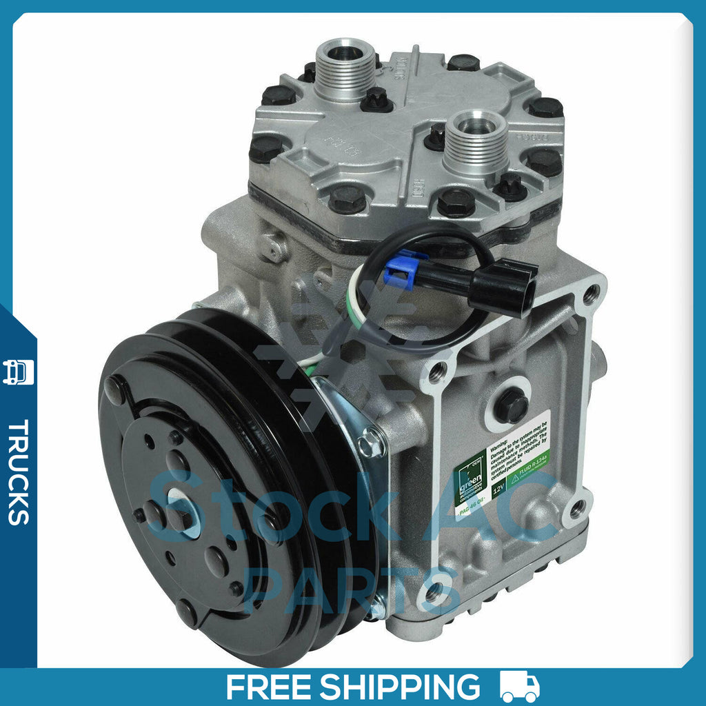 New AC Compressor York 210 for Freightliner / Kenworth / Peterbilt - 2509450C91 - Qualy Air